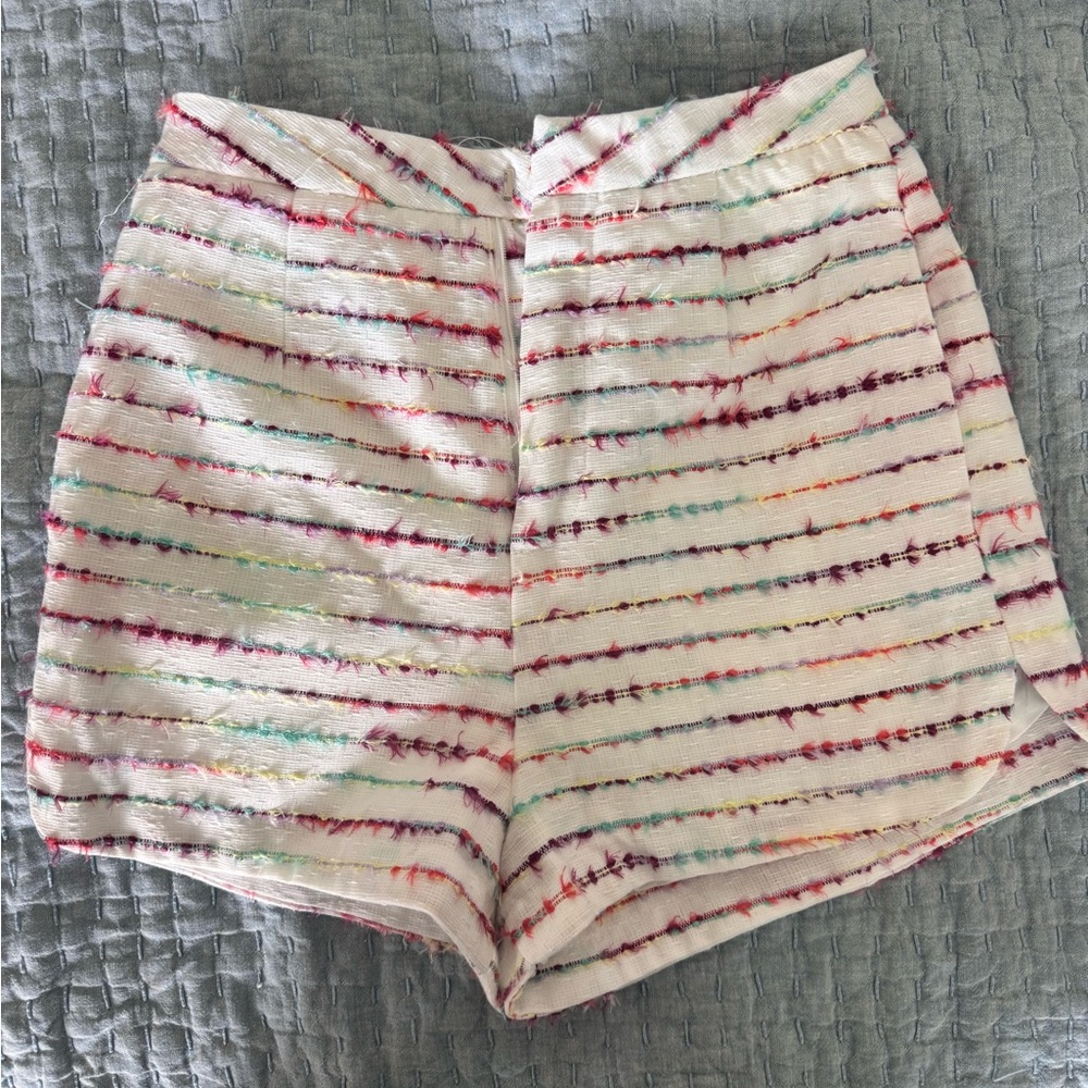 Hello Molly Red and Pink High Waist Shorts